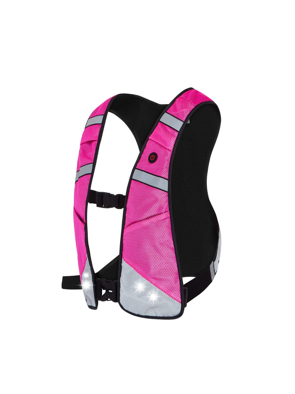 Equi Light LED Rider Vest Hot Pink & Silver