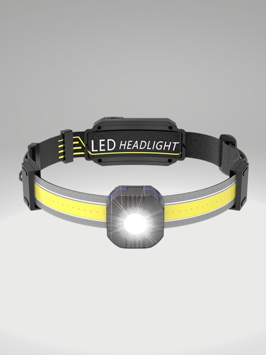 Rechargeable Hi-Vis LED Headtorch for Horse Riders | Helmet Safe