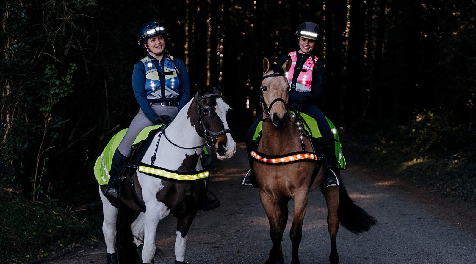 Hi-vis, Pink, Equestrian, LED lights, Highway Code Lights, Hi-Vis for Riders, Hi-Vis for Horses, 