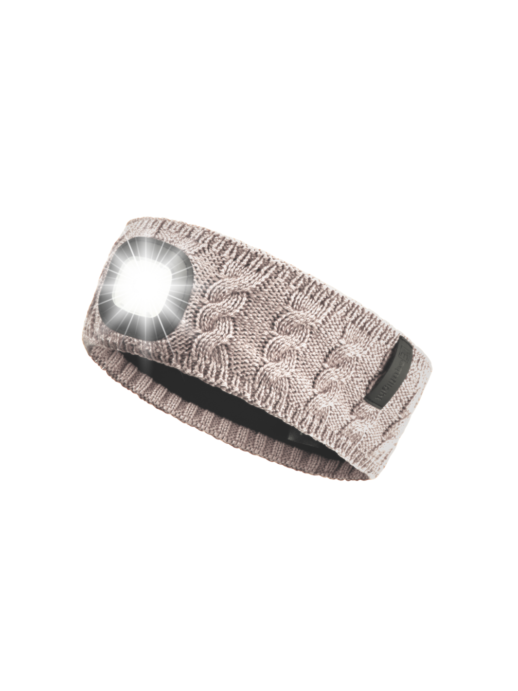EquiLight merino wool LED headband with rechargeable hands-free LED light, designed to provide warmth, comfort and improved visibility for outdoor use in low-light conditions
