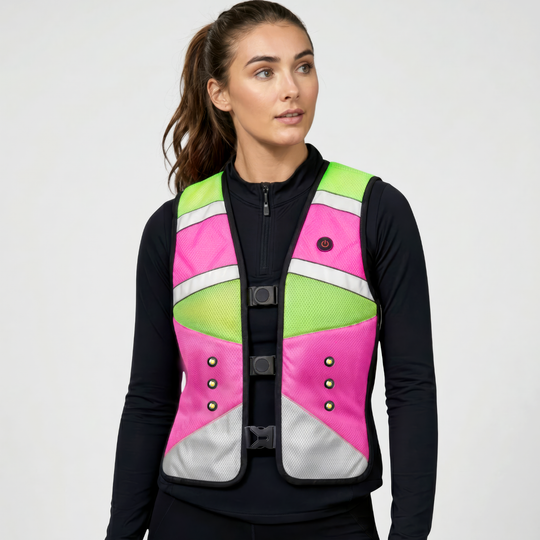 EquiLight Rider Vest Pro ®| LED Hi-Vis Riding Vest for Equestrians