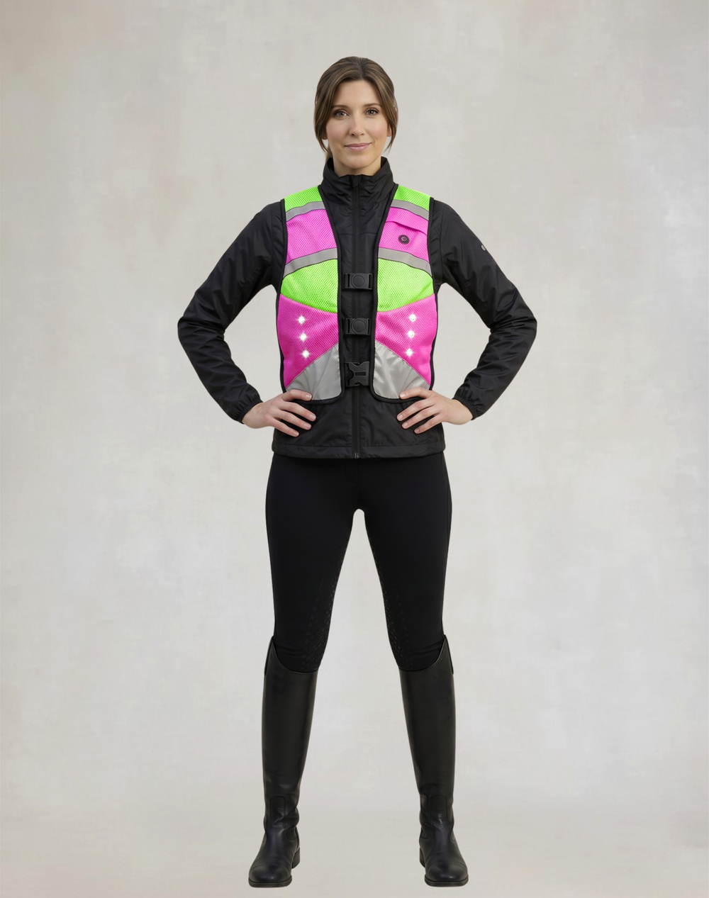 EquiLight Rider Vest Pro ®| LED Hi-Vis Riding Vest for Equestrians