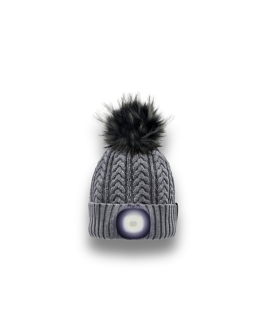 Merino LED Pom Beanie
