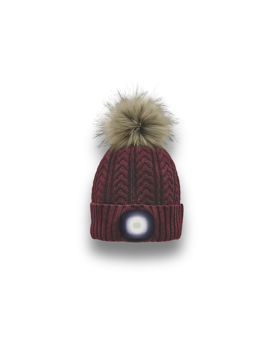 Merino LED Pom Beanie