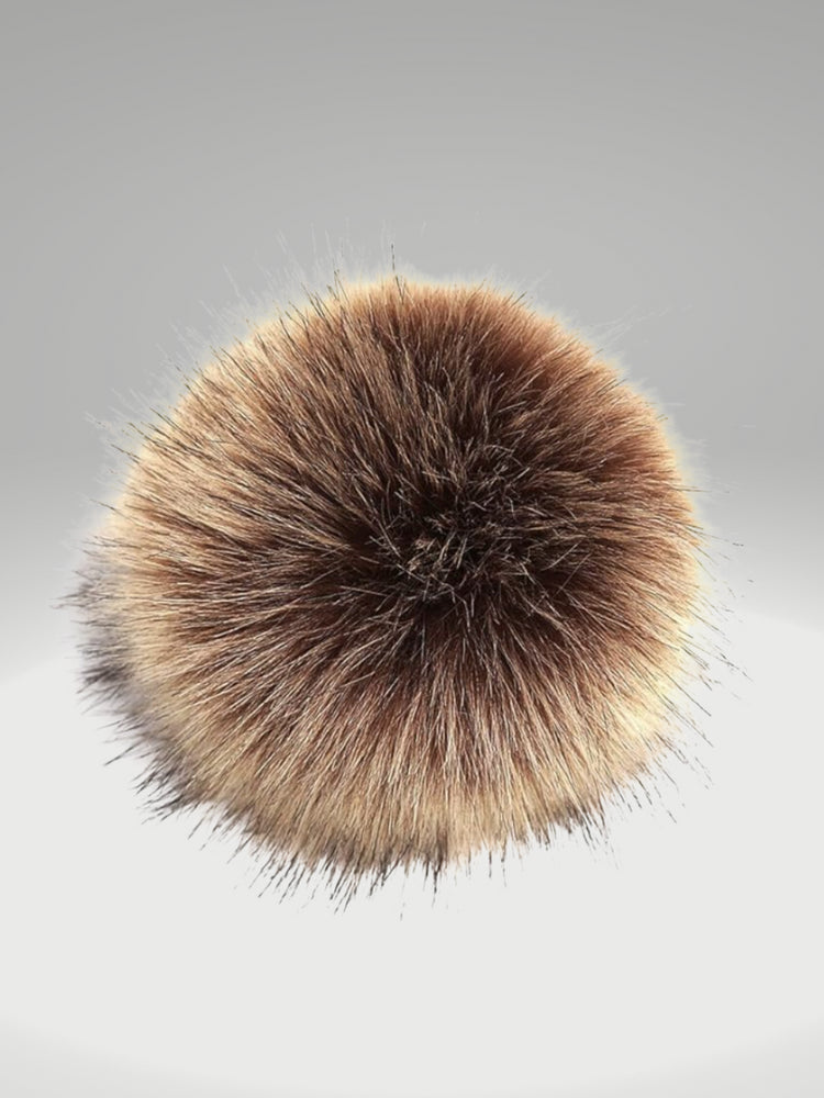 Equi Light Faux Fur Pom Nature Brown