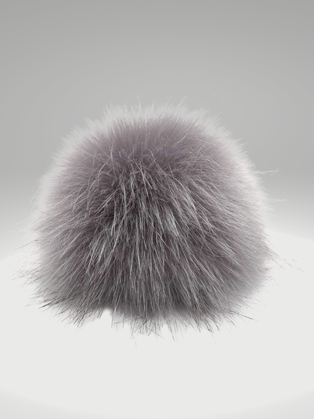 Equi Light Faux Fur Pom Silver