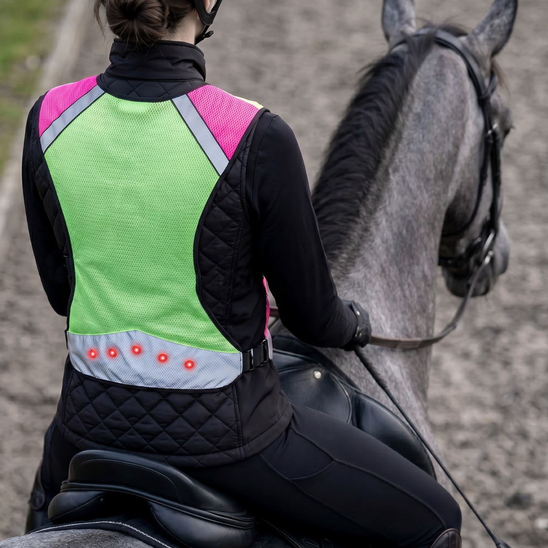 EquiLight Rider Vest Pro ®| LED Hi-Vis Riding Vest for Equestrians