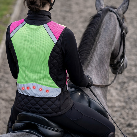 EquiLight Rider Vest Pro ®| LED Hi-Vis Riding Vest for Equestrians