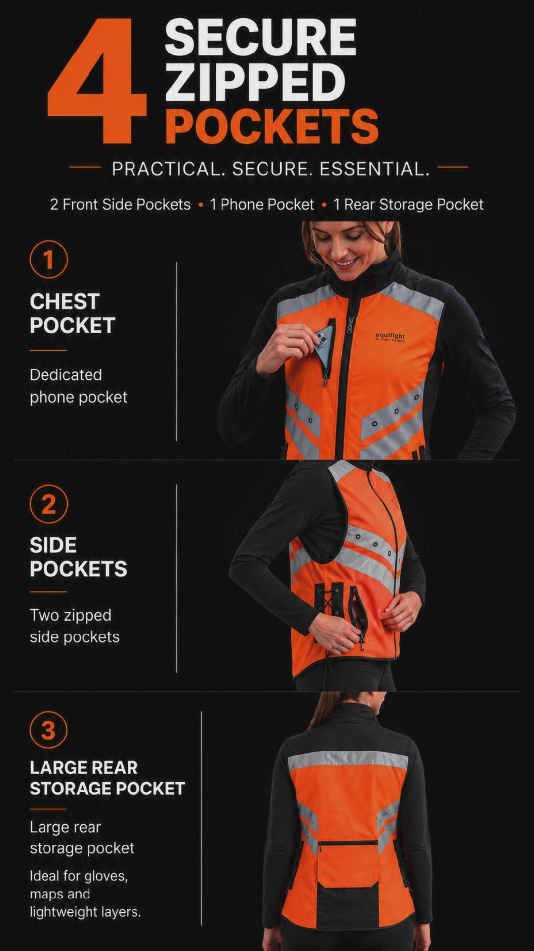 EquiLight Solas - LED Riding Vest
